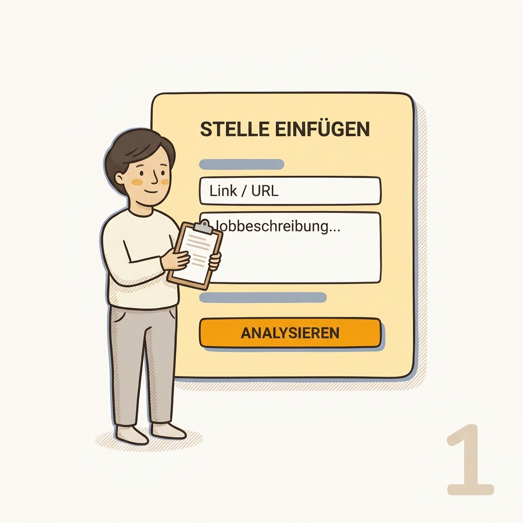 Schritt 1: eine Stelle per Link oder Text einfügen und die Analyse starten